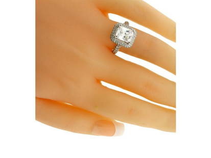 Odelia Womens Diamond Engagement Ring In 18k White Gold Fits 3 Carat Emerald Cut: Odelia Womens Diamond Engagement Ring In 18k White Gold Fits 3 Carat Emerald Cut SKU: RBJ233373104943-E Brand: Odelia Condition: Never Worn Metal: White Gold Stone: Diamond Model: