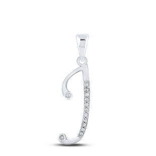 10kt White Gold Womens Round Diamond J Initial Letter Pendant 1/10 Cttw: 10kt White Gold Womens Round Diamond J Initial Letter Pendant 1/10 Cttw Metal Type10kt White Gold Item NumberGDI852115 StyleLettersCarats Total Weight *1/10 Ct.t.w.Primary Gem