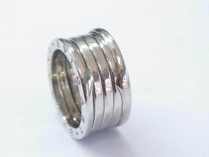 Bulgari B Zero 18Kt 10mm Ring White Gold: Bulgari B Zero 18Kt 10mm Ring White Gold SKU: RBJ234296913211-E Brand: Bulgari Condition: Pre-Owned Model: 234296913211-E Item Specifics:Brand: BulgariGender: UnisexJewelry Type: RingsMain Stone: