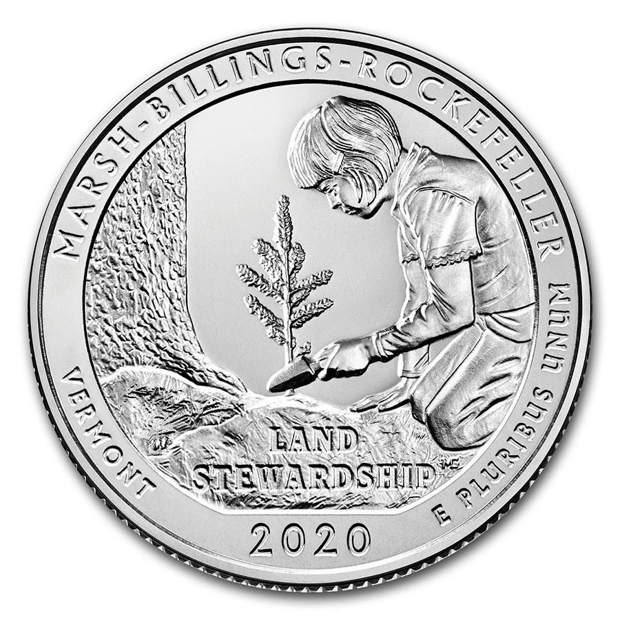 2020-P ATB Quarter Marsh-Billings-Rockefeller Historical Park BU: 2020-P ATB Quarter Marsh-Billings-Rockefeller Historical Park BU SKU: RBJ206087 Year: 2020 Grade: Brilliant Unc Grade Service: None Denomination: 25 Cents Mint Mark: P - Philadelphia Meta