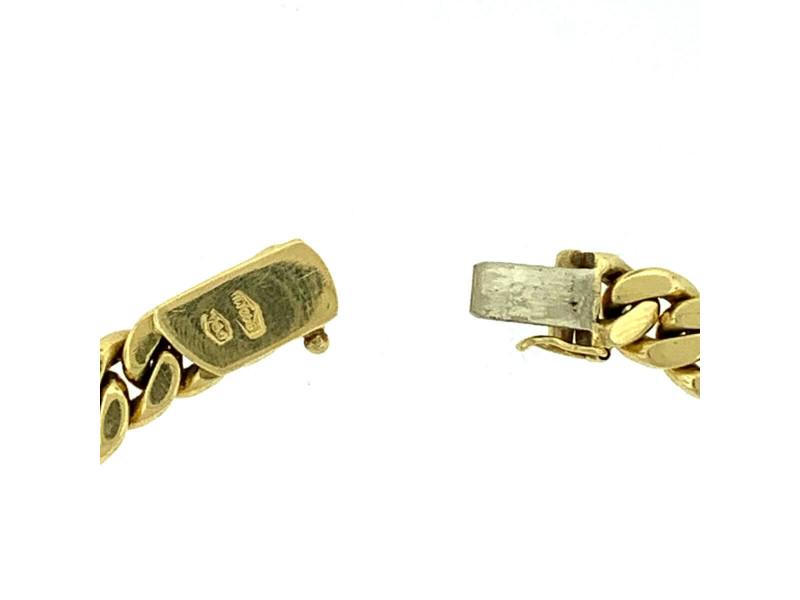 18k Yellow Gold Mens Cuban Link Chain Bracelet: 18k Yellow Gold Mens Cuban Link Chain Bracelet Product Code: 194489122950-E Condition: Pre-Owned Metal: Yellow Gold Model: 194489122950-E Size and Fit: Length: 8.25 Details: Item Specifics: Ba