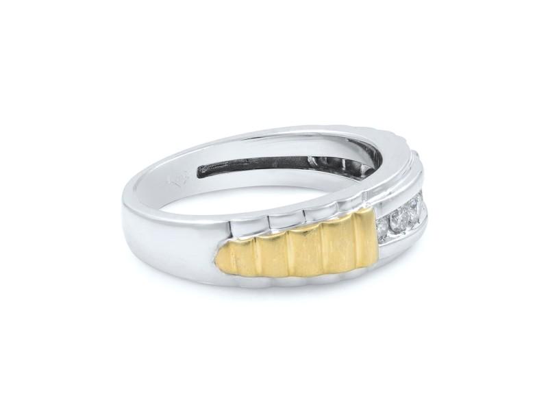 Rachel Koen 10k White Gold 0.40 Ct Round Cut Diamond Mens Wedding Band Ring 10: Rachel Koen 10k White Gold 0.40 Ct Round Cut Diamond Mens Wedding Band Ring 10 Item Specifics:Base Metal: GoldBrand: Rachel KoenCertification: AppraisalMain Stone Creation: NaturalMain Stone Shape: Ro