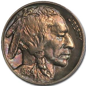 1929 Buffalo Nickel AU: 1929 Buffalo Nickel AU RBJ No: 16619 Year: 1929 Grade: Almost Unc Grade Service: None Denomination: $0.05 Mint Mark: P - Philadelphia (Not Shown) Metal Content: 0 troy oz Purity: