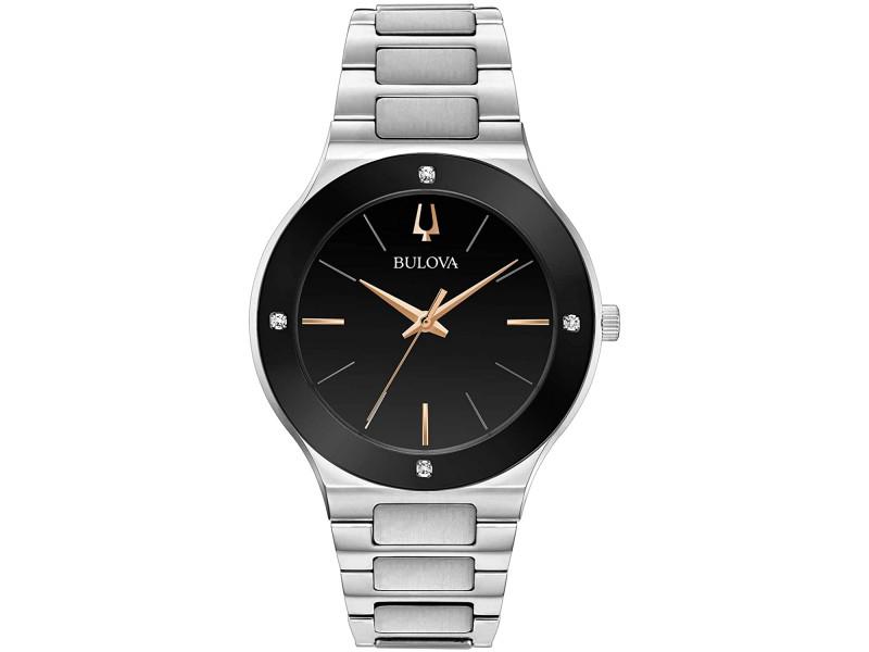 Bulova Mens Millennia: Bulova Mens Millennia Product Code: 96E117-39B2A Brand: Bulova Condition: Never Worn Details: Stainless steel case, Stainless steel bracelet, Black dial, Quartz movement,Scratch resistant mineral, Wat