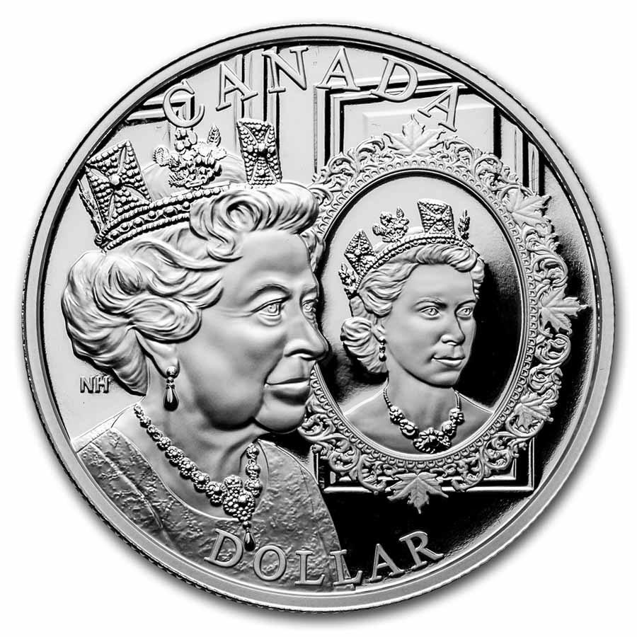 2022 RCM Silver Dollar Platinum Jubilee of Queen Elizabeth II Pf: 2022 RCM Silver Dollar Platinum Jubilee of Queen Elizabeth II Pf RBJ No: 251421 Year: 2022 Grade: None Grade Service: None Denomination: $1.00 Dollar Mint Mark: RCM (Not Shown) Metal Cont
