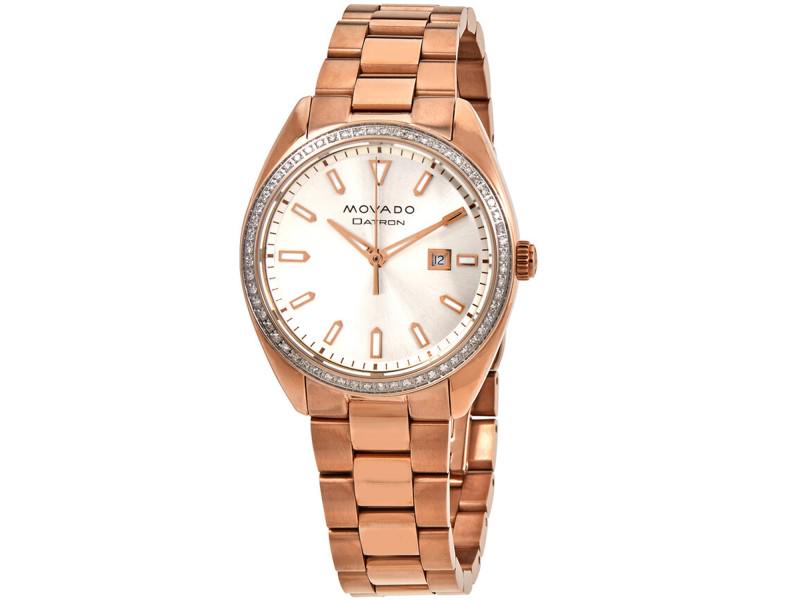 Movado Womens Heritage-Datron: Movado Womens Heritage-Datron Stainless steel case, Stainless steel bracelet, Silver dial, Quartz movement,Scratch resistant sapphire, Water resistant up to 3 ATM - 30 meters - 100 feet Br> Product Co