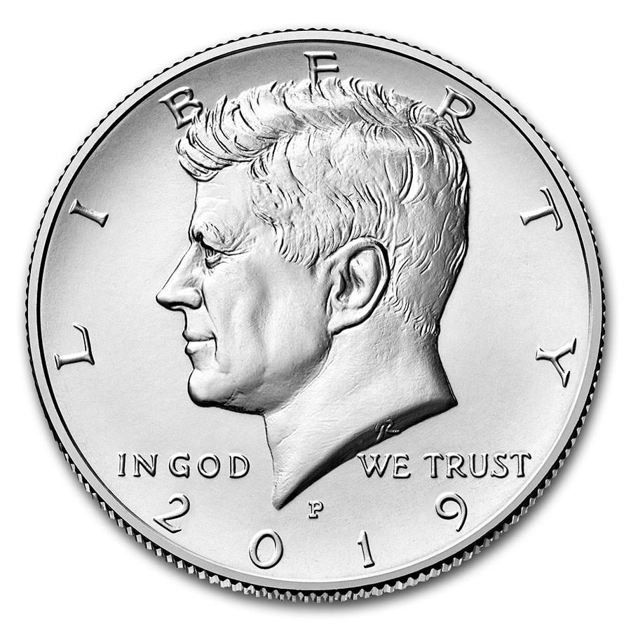 2019-P Kennedy Half Dollar BU: 2019-P Kennedy Half Dollar BU SKU: RBJ197696 Year: 2019 Grade: Brilliant Unc Grade Service: None Denomination: 50 Cents Mint Mark: P - Philadelphia Metal Content: 0 troy oz Purit