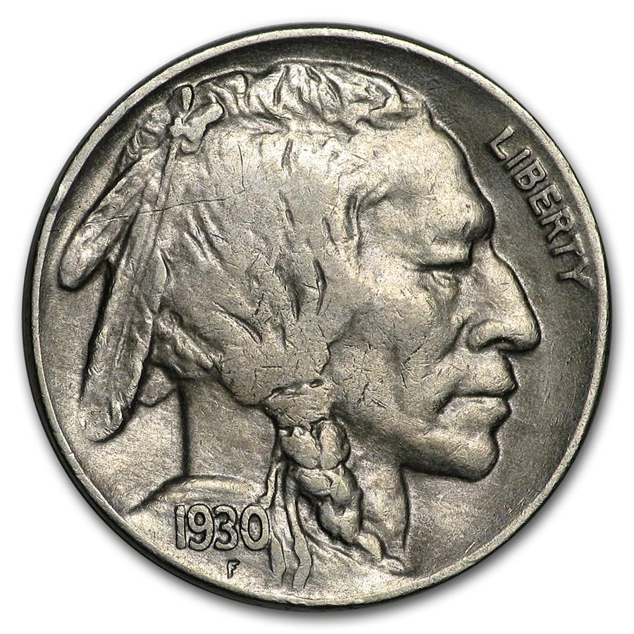 1930-S Buffalo Nickel XF: 1930-S Buffalo Nickel XF RBJ No: 16630 Year: 1930 Grade: Extra Fine Grade Service: None Denomination: $0.05 Mint Mark: S - San Francisco Metal Content: 0 troy oz Purity: N/A