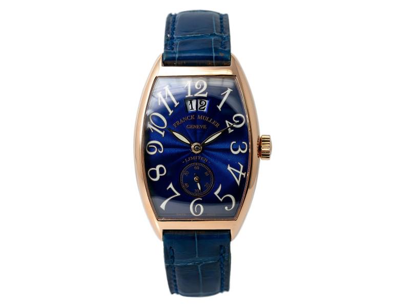 Franck Muller Cintree Curvex Casablanca 2851 S6 Automatic Watch 18k Rose 30mm: Franck Muller Cintree Curvex Casablanca 2851 S6 Automatic Watch 18k Rose 30mm Item Specifics:Band Color: BlueBand Length: 7inBand Type: StrapBrand: Franck MullerCase Color: Rose GoldCase Finish: Polis