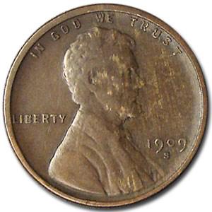 1909-S Lincoln Cent XF: 1909-S Lincoln Cent XF RBJ No: 16110 Year: 1909 Grade: Extra Fine Grade Service: None Denomination: $0.01 Mint Mark: S - San Francisco Metal Content: 0 troy oz Purity: N/A