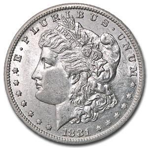 1881-S Morgan Dollar AU: 1881-S Morgan Dollar AU RBJ No: 9446 Year: 1881 Grade: Almost Unc Grade Service: None Denomination: $1.00 Mint Mark: S - San Francisco Metal Content: 0.7734 troy oz Purity: .900