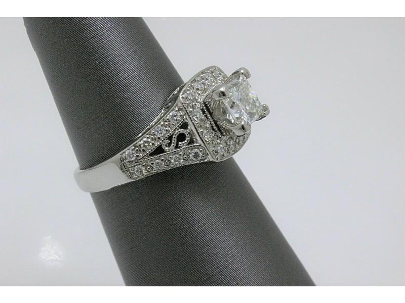 Leo Diamond Engagement Ring Princess Cut 1.32 Ct GSI1 14k White Gold $12K Retail: Leo Diamond Engagement Ring Princess Cut 1.32 Ct GSI1 14k White Gold $12K Retail Product Code: 202951980960-E Condition: Pre-Owned Model: 202951980960-E Item Specifics:Brand: LEO DIAMONDCertification:
