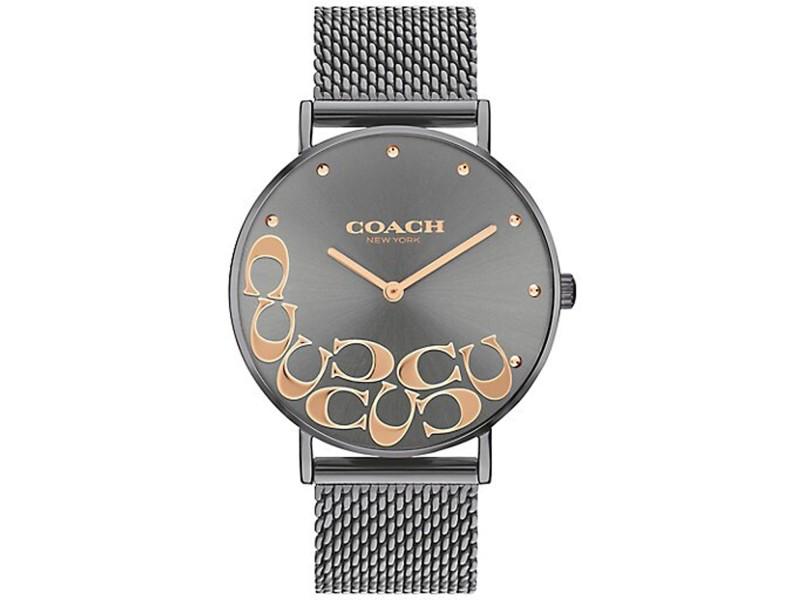 Coach womens Perry: Coach womens Perry Product Code: 14503825-39B2A Brand: Coach Condition: Never Worn Coach Women's PerryStainless steel case, Stainless steel bracelet, Grey dial, Quartz movement,Scratch resistant miner