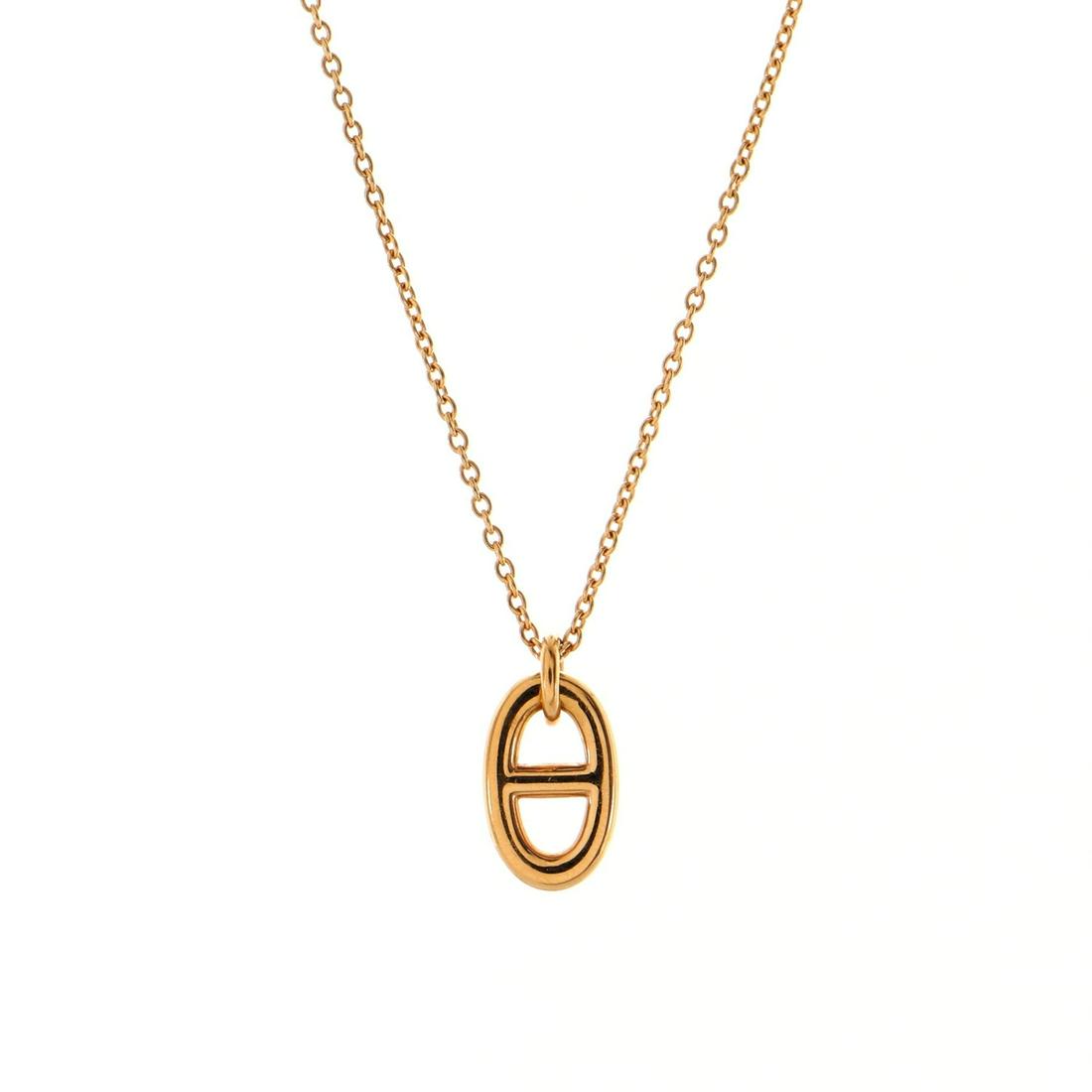 Hermes Farandole Pendant Necklace 18K Rose Gold Small: Hermes Farandole Pendant Necklace 18K Rose Gold Small Metal Type: 18K Rose Gold Metal Finish: High Polish Hallmarks Type: 750, Designer Signature, French Eagle’s Head, Maker's Mark, Serial Number Si