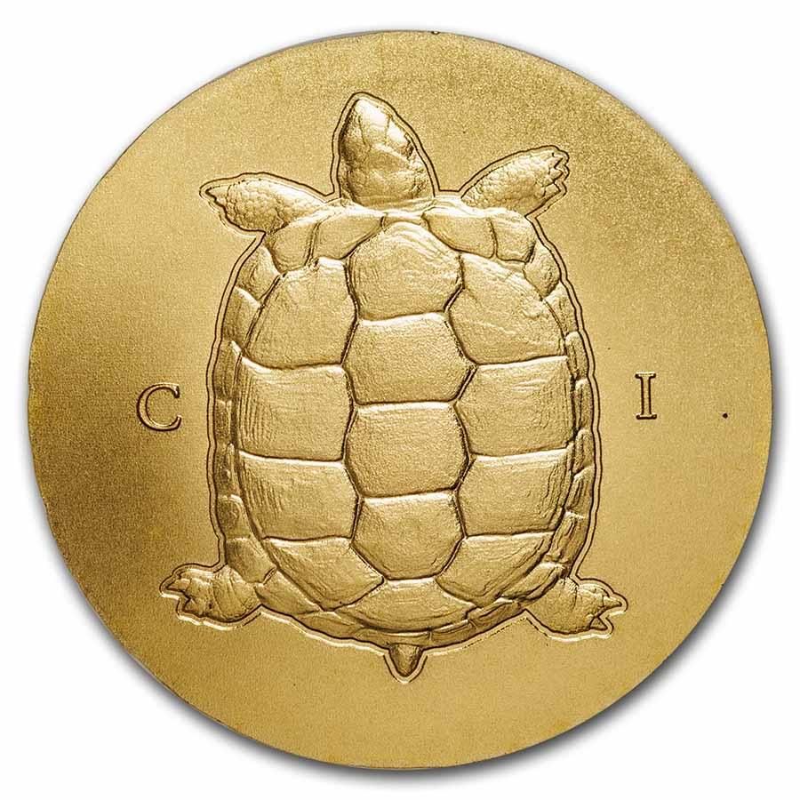 2022 Cook Islands 1/2 gram Gold Tortoise: 2022 Cook Islands 1/2 gram Gold Tortoise SKU: RBJ255649 Year: 2022 Grade: Brilliant Unc Grade Service: Other Denomination: 5 Dollars Mint Mark: Not Shown Metal Content: 0.016 troy oz