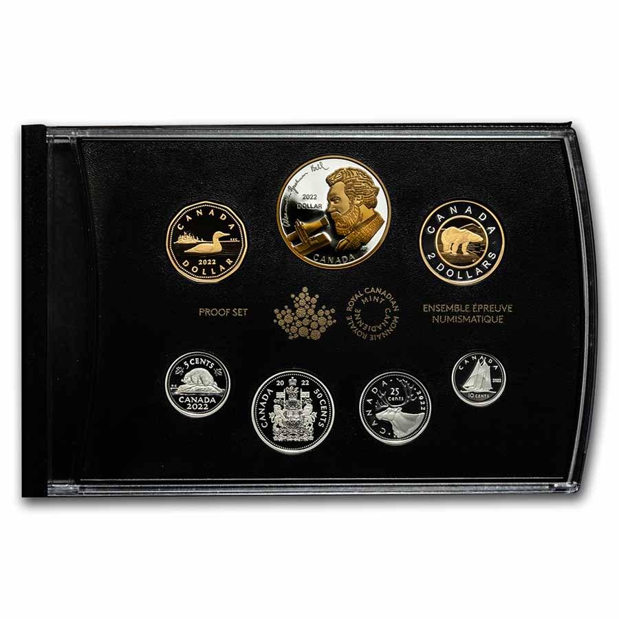 2022 Silver Dollar Proof Set Alexander Graham Bell: 2022 Silver Dollar Proof Set Alexander Graham Bell Product ID: RBJ246455 Year: 2022 Grade: None Grade Service: None Denomination: Varies Mint Mark: RCM (Not Shown) Metal Content: 1.719 tr
