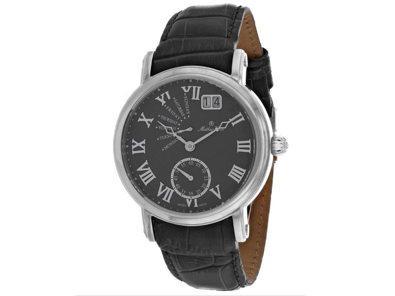 Mathey Tissot mens Retrograde: Mathey Tissot mens Retrograde Product Code: H7020AS-39B2A Brand: Mathey Tissot Condition: Never Worn Stainless steel case, Leather strap, Grey dial, Quartz movement, Scratch resistant sapphire, Water 