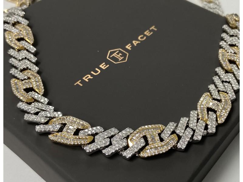 14K White/Yellow Gold mens 33.17ct Diamond Necklace: 14K White/Yellow Gold mens 33.17ct Diamond Necklace Product Code: 14KWHITE/Y-5FCA655342850 Condition: Never Worn Final Sale: THIS ITEM IS FINAL SALE AND NOT RETURNABLE. Metal Type: 14K White/Yellow Go