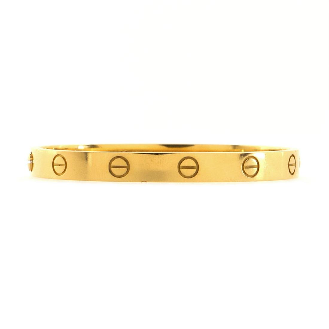 Cartier Love Bracelet 18k Yellow Gold 09 On Nov 16 22 Golden Gate Auctioneer In Ca