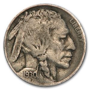 1930-S Buffalo Nickel VF: 1930-S Buffalo Nickel VF Product ID: 16629 Year: 1930 Grade: Very Fine Grade Service: None Denomination: $0.05 Mint Mark: S - San Francisco Metal Content: 0 troy oz Purity: N/A <