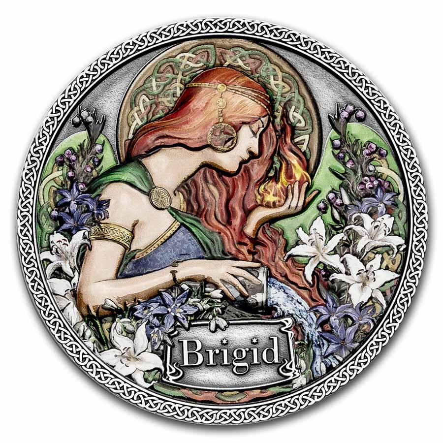 2021 Republic of Ghana Silver Goddesses of Healing: Brigid: 2021 Republic of Ghana Silver Goddesses of Healing: Brigid Product ID: 239207 Year: 2021 Grade: Uncirculated Grade Service: None Denomination: 5 Cedi Mint Mark: Not Shown Metal Content: 1