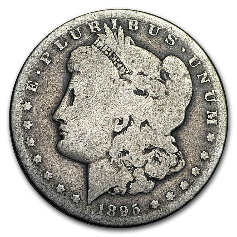 1895-S Morgan Dollar AG: 1895-S Morgan Dollar AG Product ID: 61759 Year: 1895 Grade: Almost Good Grade Service: None Denomination: $1.00 Mint Mark: S - San Francisco Metal Content: 0.7734 troy oz Purity: