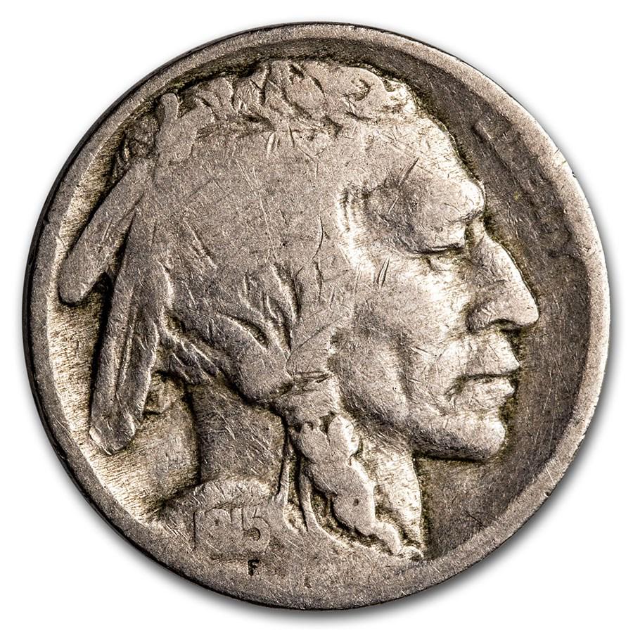 1915 Buffalo Nickel Good+: 1915 Buffalo Nickel Good+ Product ID: 9685 Year: 1915 Grade: Good Grade Service: None Denomination: $0.05 Mint Mark: P - Philadelphia (Not Shown) Metal Content: 0 troy oz Purity: