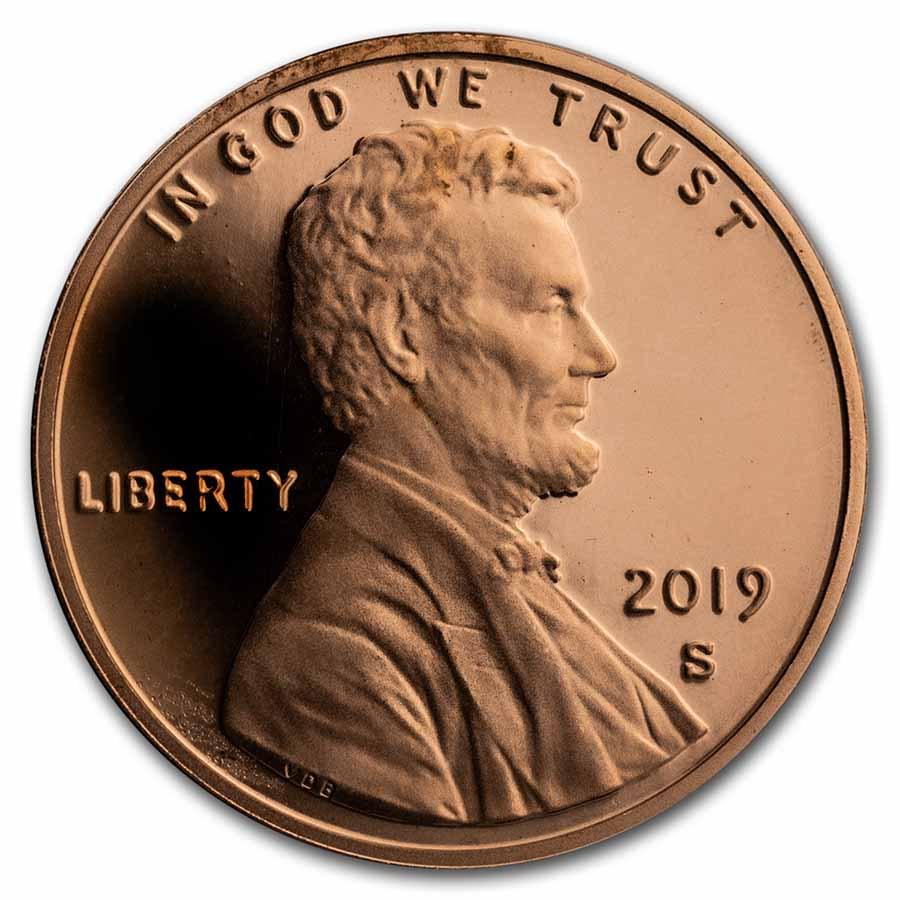 2019-S Lincoln Cent Proof (Red): 2019-S Lincoln Cent Proof (Red) Product ID: 240571 Year: 2019 Grade: None Grade Service: None Denomination: 1 Cent Mint Mark: S - San Francisco Metal Content: 0 troy oz Purity: N