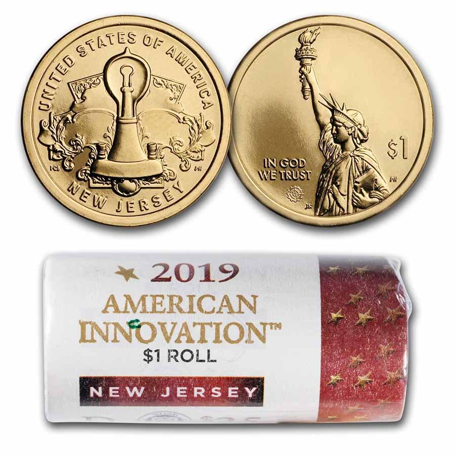 2019-D American Innovation $1 Edisons Light Bulb ($25 Roll) (NJ): 2019-D American Innovation $1 Edisons Light Bulb ($25 Roll) (NJ) Product ID: 206039 Year: 2019 Grade: Brilliant Unc Grade Service: None Denomination: $1.00 Mint Mark: D - Denver Metal Con