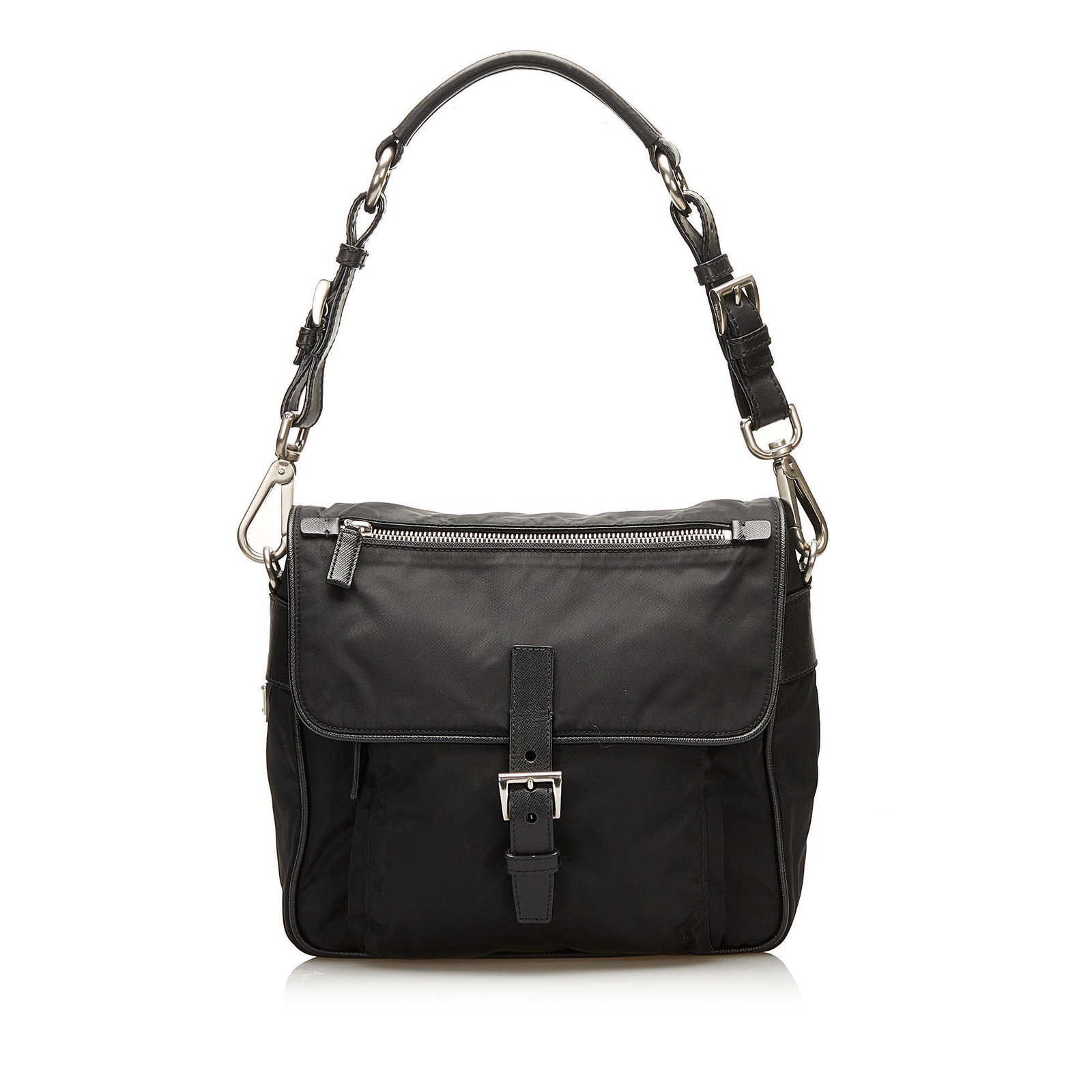 Prada Tessuto Shoulder Bag: Prada Tessuto Shoulder Bag Founded by Mario Prada in 1913, the Italian fashion label of Prada is renowned for its original, yet practical designs. Each piece of the collection is meticulously crafted