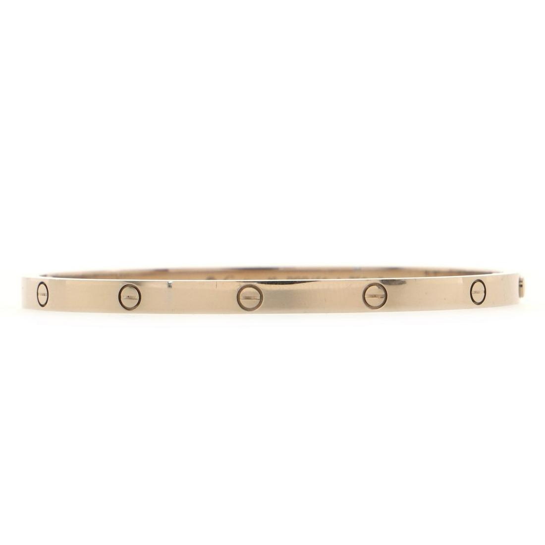 Cartier Love Bracelet 18k White Gold Small 0245 On Jan 22 23 Golden Gate Auctioneer In Ca