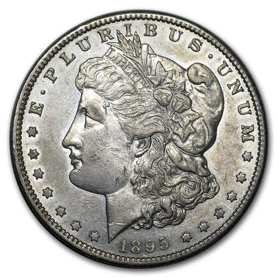 1895-S Morgan Dollar AU: 1895-S Morgan Dollar AU Product ID: 186756 Year: 1895 Grade: Almost Unc Grade Service: None Denomination: $1.00 Mint Mark: S - San Francisco Metal Content: 0.7734 troy oz Purity: