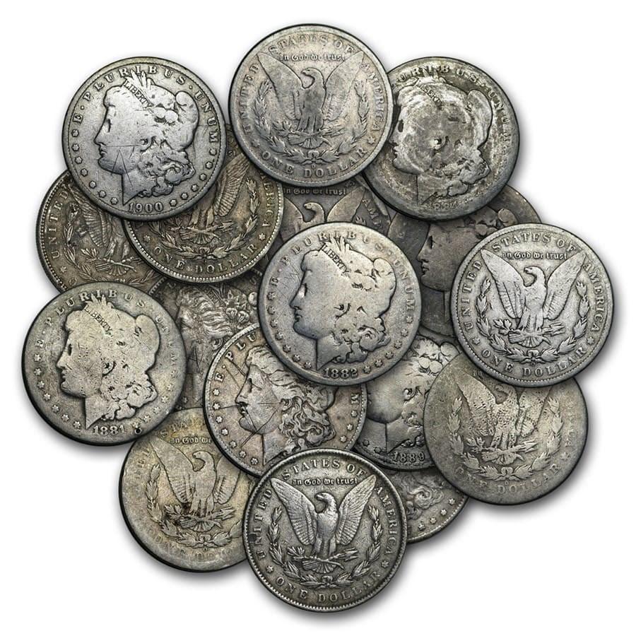 1878-1904 Morgan Silver Dollar Cull (Random Year): 1878-1904 Morgan Silver Dollar Cull (Random Year) Product ID: 178658 Year: Random Grade: Cull Grade Service: None Denomination: $1.00 Mint Mark: Varies Metal Content: 0.7734 troy oz <