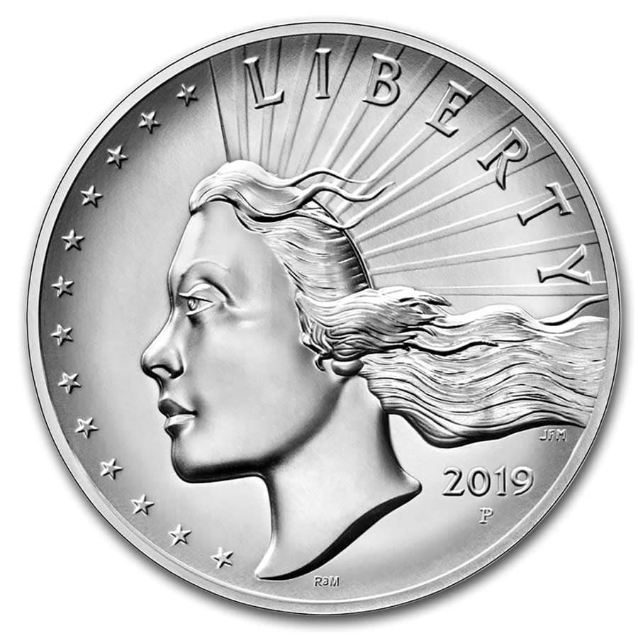2019-P 2.5 oz Silver American Liberty High Relief (w/Box & COA): 2019-P 2.5 oz Silver American Liberty High Relief (w/Box & COA) Product ID: 197147 Year: 2019 Grade: None Grade Service: None Denomination: Medal Mint Mark: P - Philadelphia Metal Content