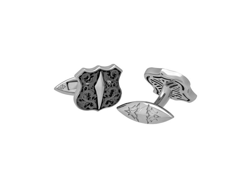 Stephen Webster 925 Sterling Silver Highwayman Shield Cufflinks: Stephen Webster 925 Sterling Silver Highwayman Shield Cufflinks Product Code: 332186764017-E Condition: Never Worn Metal: Sterling Silver Size and Fit: Dimensions: 16.7 mm. Details: Stephen Webster 92
