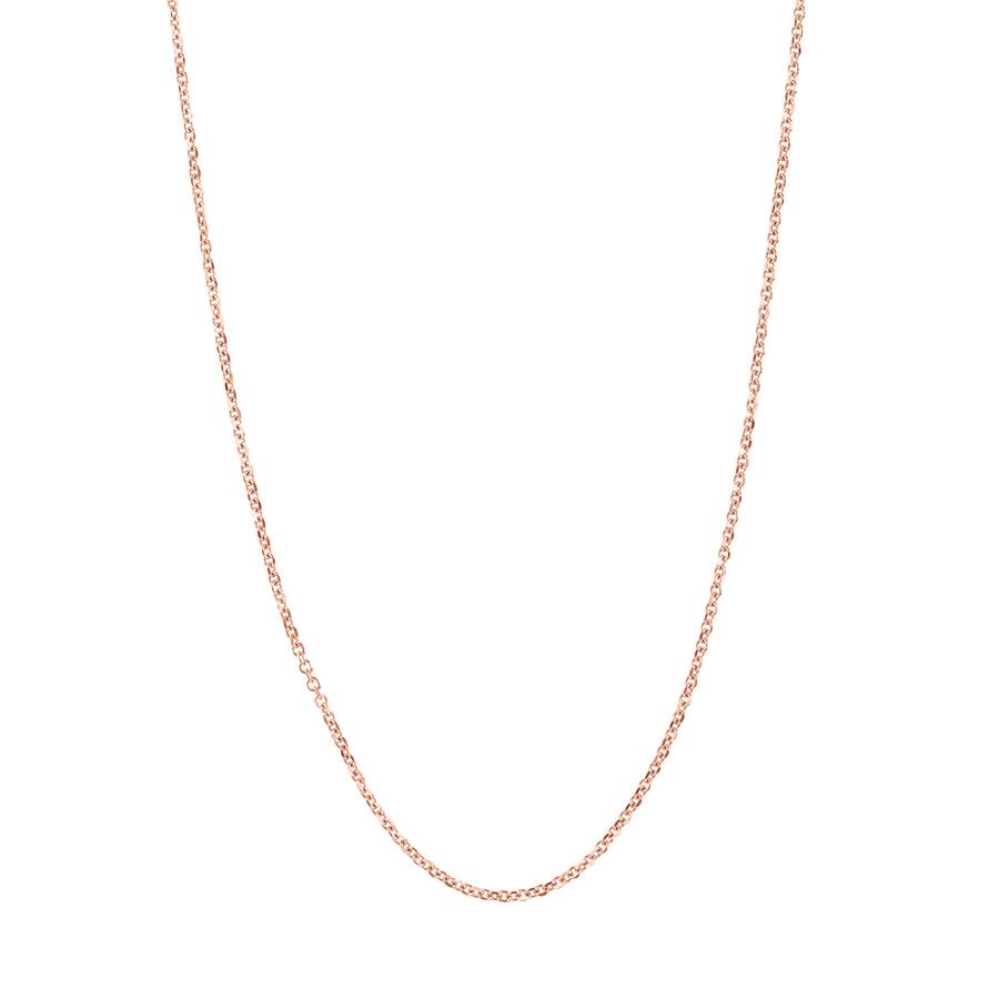 14K Rose Gold 1.05mm Diamond cut Cable Chain - 22 in.: 14K Rose Gold 1.05mm Diamond cut Cable Chain - 22 in. Product Id: 242550 Purity: 14K Finish: Polished Length Of Item: 22in Clasp/Connector: Lobster