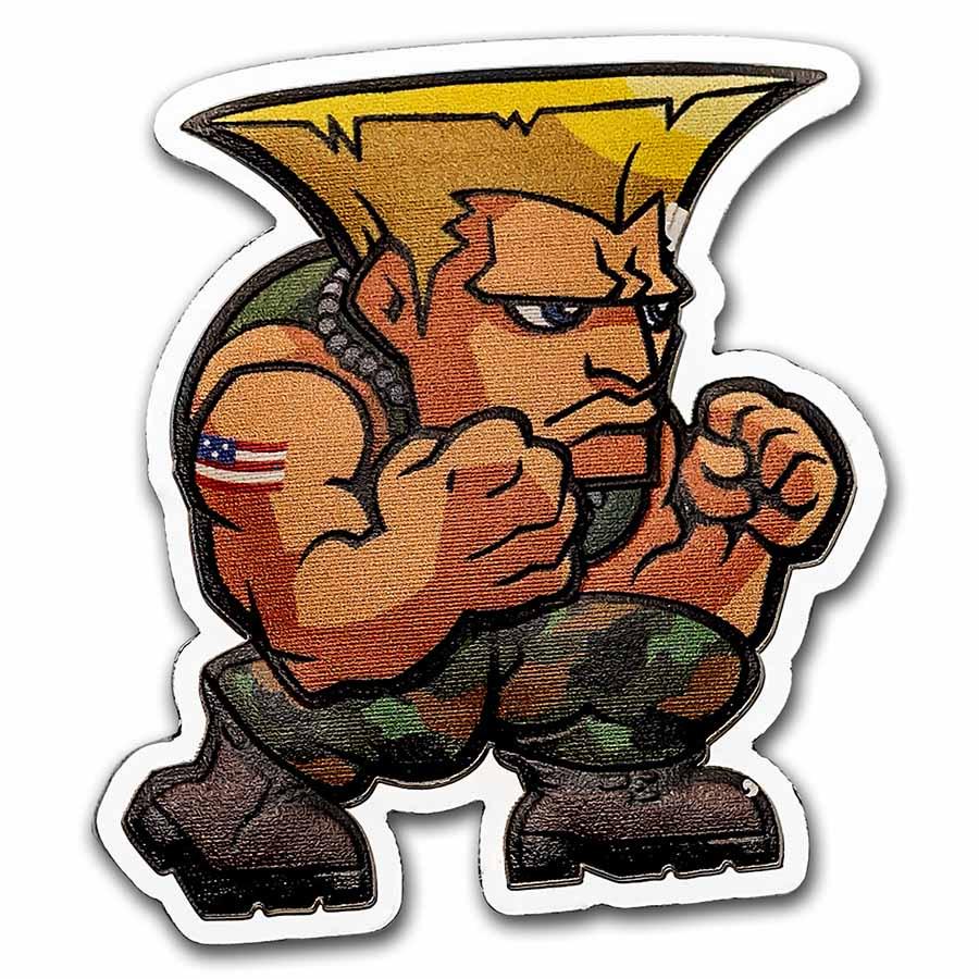 2022 Fiji 1 oz Silver $1 Street Fighter Mini Fighters: Guile: 2022 Fiji 1 oz Silver $1 Street Fighter Mini Fighters: Guile Product ID: 251194 Year: 2022 Grade: Proof Grade Service: None Denomination: 1 Dollar Mint Mark: Not Shown Metal Content: 1 tr