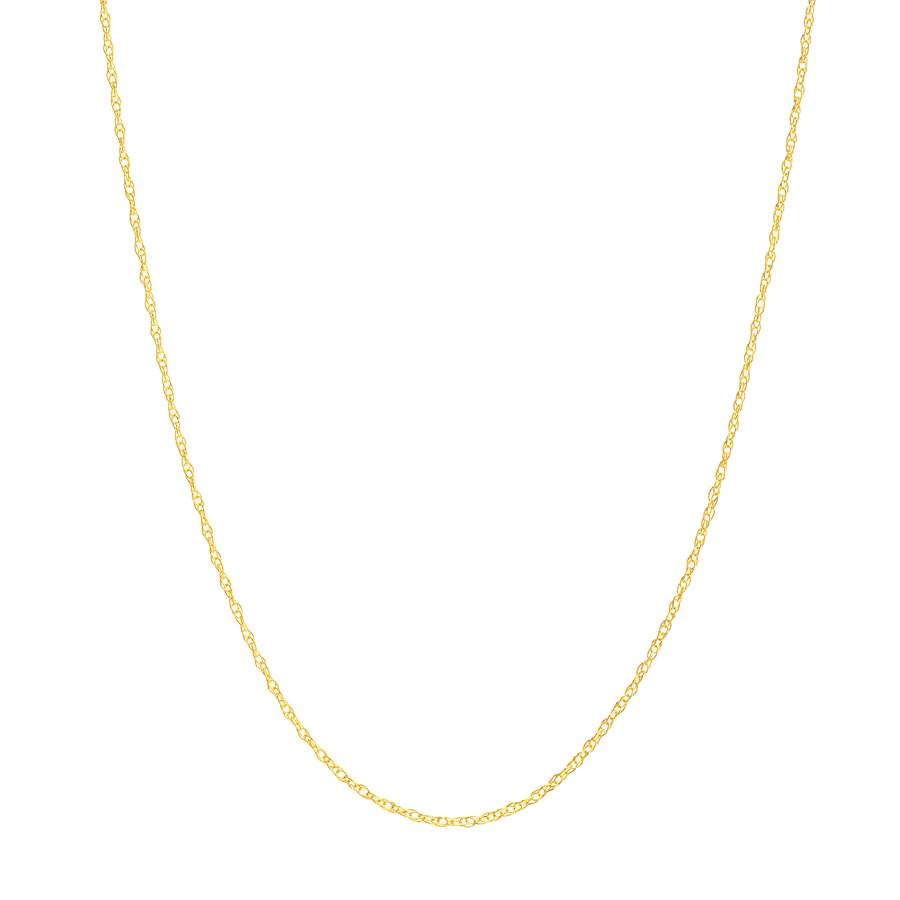 14K Yellow Gold 0.7 mm Replacement Rope Chain w/ 5.5m - 18 in.: 14K Yellow Gold 0.7 mm Replacement Rope Chain w/ 5.5m - 18 in. Product Id: 239757 Metal: Gold Purity: 14K Finish: Polished Length Of Item: 18in Chain Type: Replacement Ropes Chain Width: