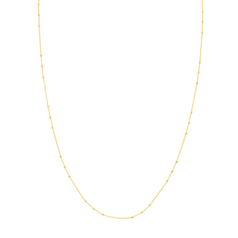 14K Yellow Gold 1.35 mm Saturn Chain w/ Lobster Clasp - 16 in.: 14K Yellow Gold 1.35 mm Saturn Chain w/ Lobster Clasp - 16 in. Product Id: 239466 Metal: Gold Purity: 14K Finish: Polished Length Of Item: 16in Chain Type: Saturn Chain Width: 1.35mm