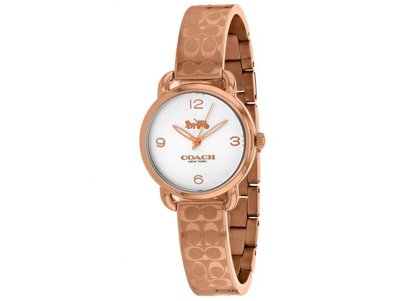 Coach womens Delancey: Coach womens Delancey Product Code: 14502893-39B2A Brand: Coach Condition: Never Worn Stainless steel case, Stainless steel bracelet, Silver dial, Quartz movement,Scratch resistant mineral, Water resi