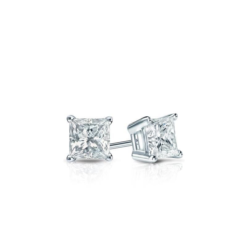 Natural 0.20 CTW Diamond Stud Earrings 14K White Gold: Natural 0.20 CTW Diamond Stud Earrings 14K White Gold Item No: PC020-CC11 Metal: 14k White Gold Setting: 4-Prong Basket Backing: Push Back, Screw Back Origin: Handcrafted in the USA DIAM