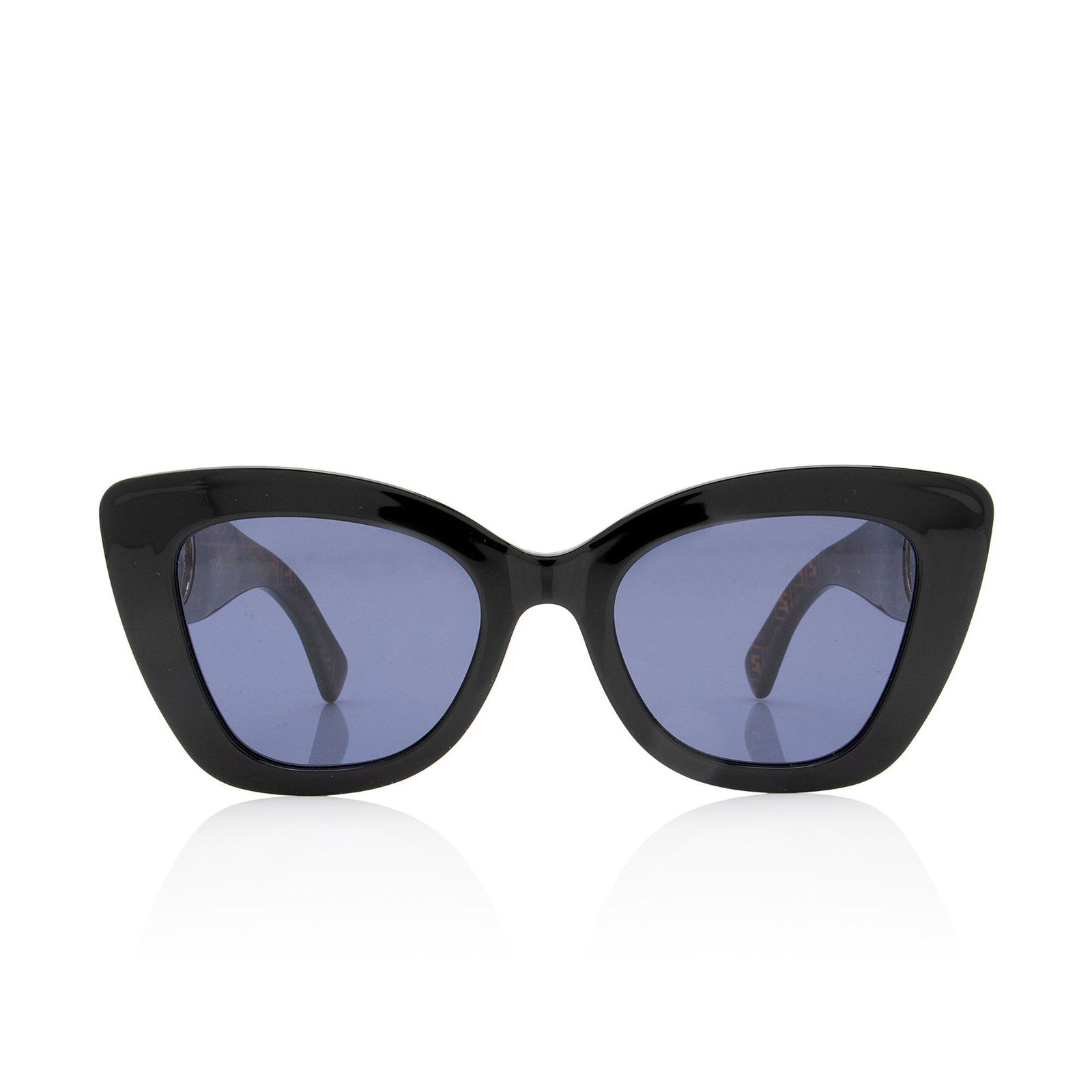 Fendi F is Fendi Cat Eye Sunglasses: Fendi F is Fendi Cat Eye Sunglasses Color: Black/Brown Material: Acetate Item Condition: Pre Owned SKU: SHF-MGKj4I Founded in 1925, the high Italian fashion house of Fendi is renowned for their qualit