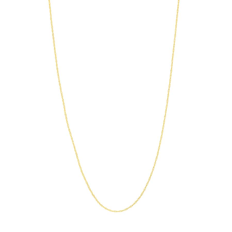 10K Yellow Gold 0.65 mm Replacement Rope Chain - 18in.: 10K Yellow Gold 0.65 mm Replacement Rope Chain - 18in. SKU: 245882 Metal: Gold Purity: 10K Finish: Polished Length Of Item: 18in Chain Type: Replacement Ropes Chain Width: 0.65mm