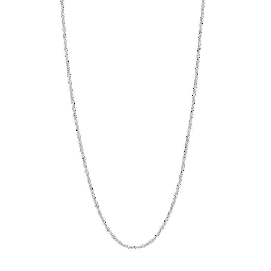 14K White Gold 1.4 mm Sparkle Chain w/ Lobster Clasp - 20 in.: 14K White Gold 1.4 mm Sparkle Chain w/ Lobster Clasp - 20 in. RBJ no: 239295 Metal: Gold Purity: 14K Finish: Polished Length Of Item: 20in Chain Type: Sparkle Chain Width: 1.4mm