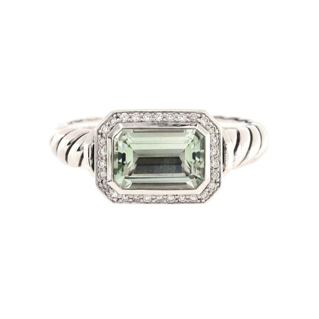David Yurman Novella Statement Ring Sterling Silver With Prasiolite And