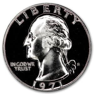 1971-S Washington Quarter Gem Proof: 1971-S Washington Quarter Gem Proof RBJ no: 6540 Year: 1971 Grade: Gem Proof Grade Service: None Denomination: 25 Cents Mint Mark: S - San Francisco Metal Content: 0 troy oz Puri