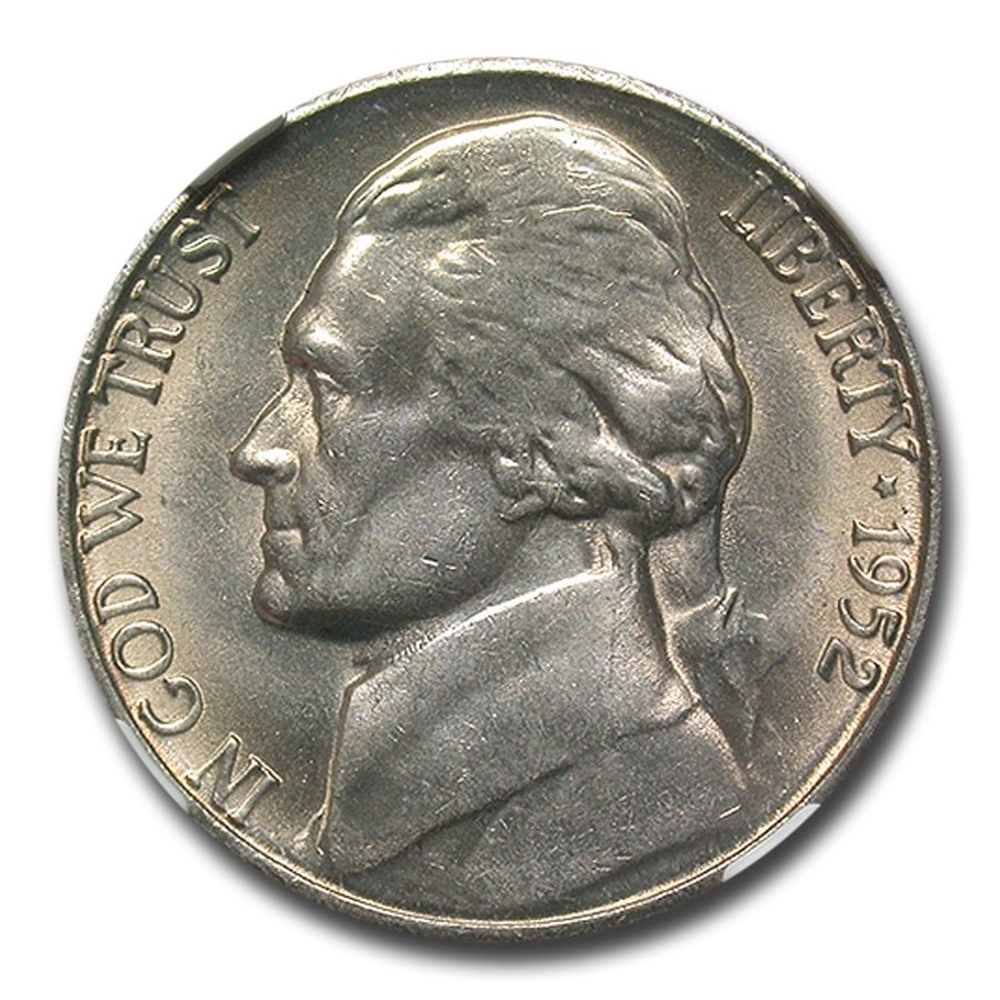 1952-S Jefferson Nickel MS-66 NGC (FS): 1952-S Jefferson Nickel MS-66 NGC (FS) , Product ID: 263798 Year: 1952 Grade: MS-66 Grade Service: NGC Denomination: $0.05 Mint Mark: S - San Francisco Metal Content: 0 troy oz Pu