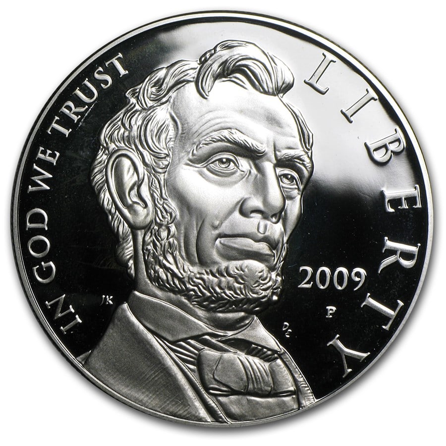 2009-P Abraham Lincoln $1 Silver Commem Proof (Capsule only): 2009-P Abraham Lincoln $1 Silver Commem Proof (Capsule only) Product ID: 77640 Year: 2009 Grade: Proof Grade Service: None Denomination: $1.00 Dollar Mint Mark: P - Philadelphia Metal Con