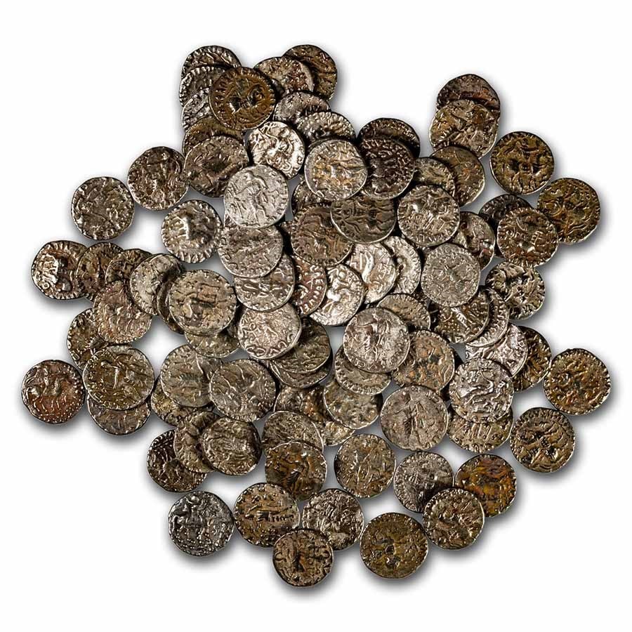Indo-Scythian Silver Drachm (c.58 BC) XF (Money of the Bible): Indo-Scythian Silver Drachm (c.58 BC) XF (Money of the Bible) Product ID: 243496 Year: 58 BC Grade: Extra Fine Grade Service: None Denomination: Silver Drachm Mint Mark: Not Shown Metal C