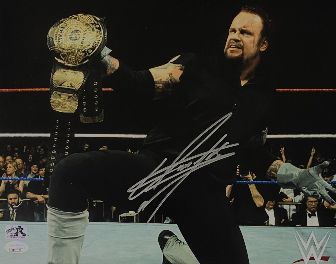 WWE Exclusive Undertaker Signed Autographed 11x14 Photo JSA Authentication #14: WWE Exclusive Undertaker Signed Autographed 11x14 Photo JSA Authentication #14 WWE Exclusive Undertaker Signed Autographed 11x14 Photo JSA Authentication #14